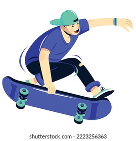 
concept of skater dynamic vector art and illustration
