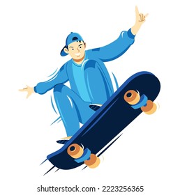 
concept of skater dynamic vector art and illustration