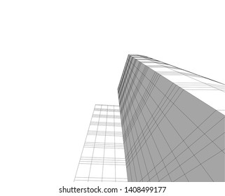Concept skyscraper buildings architecture vector illustration