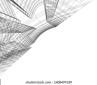 Concept skyscraper buildings architecture vector illustration