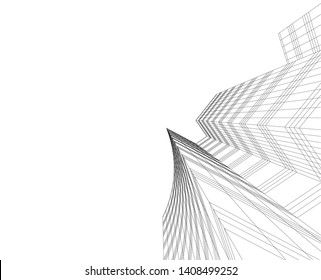 Concept skyscraper buildings architecture vector illustration