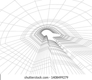 Concept skyscraper buildings architecture vector illustration