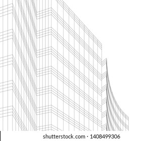 Concept skyscraper buildings architecture vector illustration