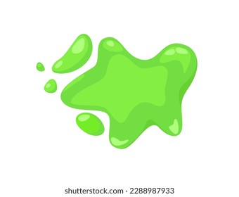 Concept Slime spot. The concept of this illustration is playful and quirky, with the green slime spot adding a touch of humor and fun to any project or design. Vector illustration.