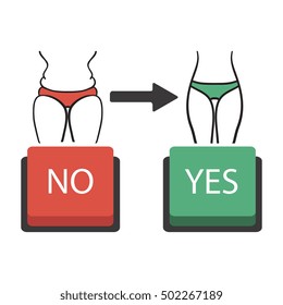 Concept slimming symbol weight loss. Silhouette of sport girl with slender figure, which is engaged in sports. Vector. Hand drawn