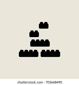 concept of small edifice, brickwork, compound, puzzle, project, collection. 