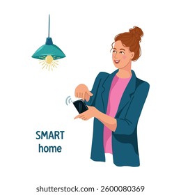 The concept of smart home technology.