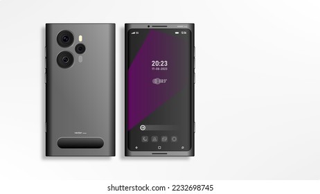 concept smartphone 2023 design vector background 