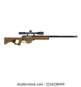 concept of sniper rifle modern vector illustration