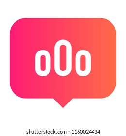 Concept of a social icon illustration. Vector Messaging App.