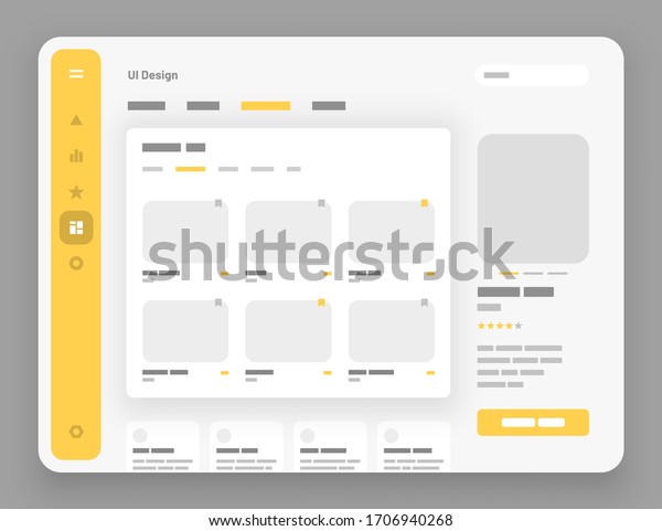 Concept for social media, online store, hotel
reservation. Wireframes screens. Dashboard UI and UX Kit design.
Use for mobile app or
website.