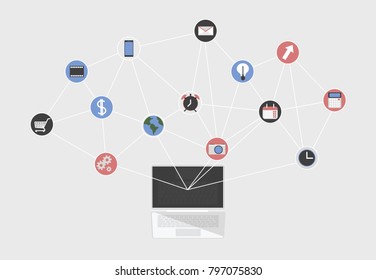 The concept of social networking. organizer. Related applications in the computer
