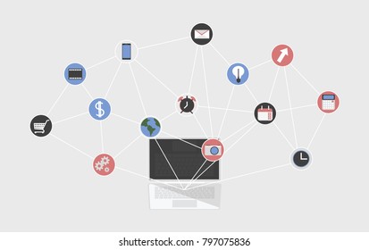 The concept of social networking. organizer. Related applications in the computer
