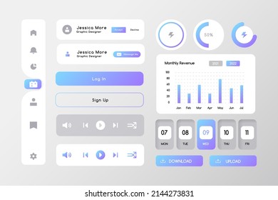 Concept for social networks, website, statistics. frame screens. Use for mobile app or website.