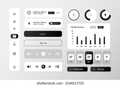 Concept for social networks, website, statistics. frame screens. Use for mobile app or website.