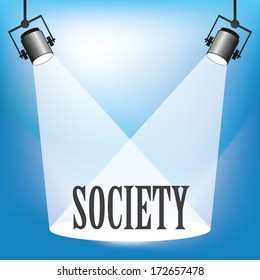 Concept Of Society Being In The Spotlight 