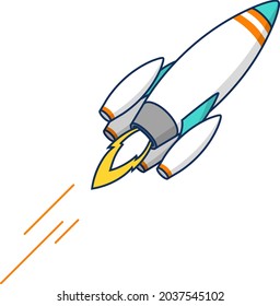 Concept of Spaceship vector illustration design