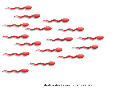 the concept of sperm running towards the egg to fertilize