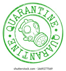 Concept Stamp Virus. Round Symbol Old Style. Vector Design Pandemic.