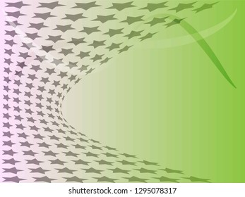 Concept star wavy design. Eps 10 vector background. Gradient mesh included - Vector