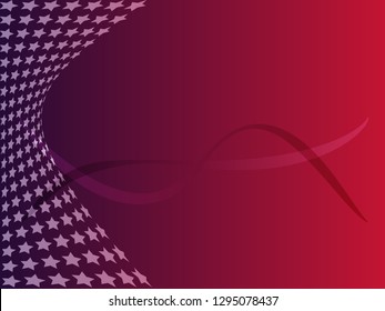 Concept star wavy design. Eps 10 vector background. Gradient mesh included - Vector