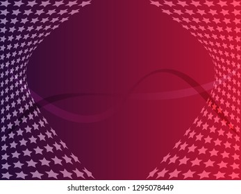 Concept star wavy design. Eps 10 vector background. Gradient mesh included - Vector