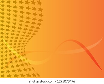 Concept star wavy design. Eps 10 vector background. Gradient mesh included - Vector