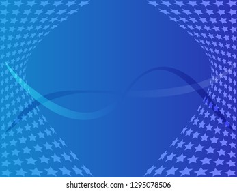 Concept star wavy design. Eps 10 vector background. Gradient mesh included - Vector