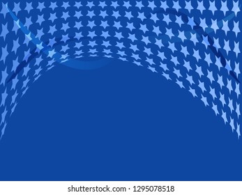 Concept star wavy design. Eps 10 vector background. Gradient mesh included - Vector