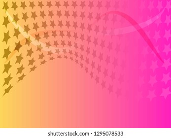 Concept star wavy design. Eps 10 vector background. Gradient mesh included - Vector