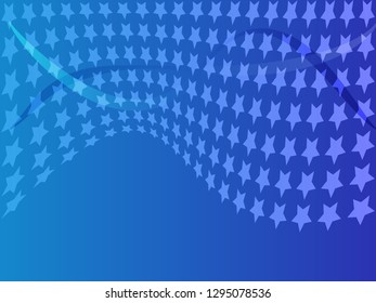 Concept star wavy design. Eps 10 vector background. Gradient mesh included - Vector
