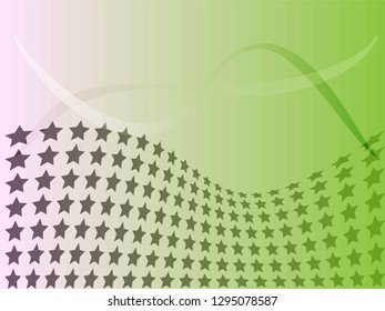 Concept star wavy design. Eps 10 vector background. Gradient mesh included - Vector