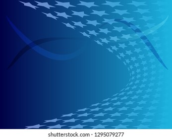 Concept star wavy design. Eps 10 vector background. Gradient mesh included - Vector