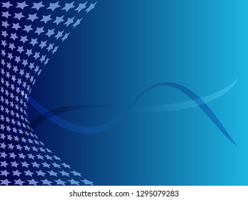 Concept star wavy design. Eps 10 vector background. Gradient mesh included - Vector
