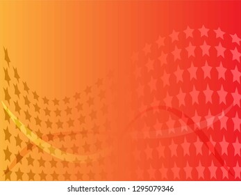 Concept star wavy design. Eps 10 vector background. Gradient mesh included - Vector