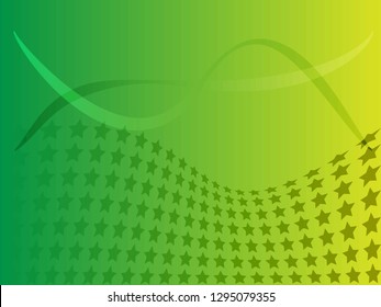 Concept star wavy design. Eps 10 vector background. Gradient mesh included - Vector