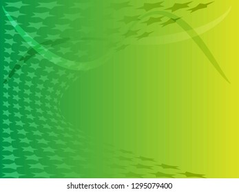 Concept star wavy design. Eps 10 vector background. Gradient mesh included - Vector