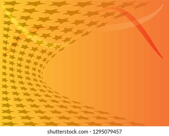 Concept star wavy design. Eps 10 vector background. Gradient mesh included - Vector