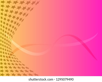 Concept star wavy design. Eps 10 vector background. Gradient mesh included - Vector