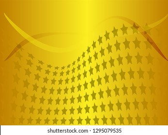 Concept star wavy design. Eps 10 vector background. Gradient mesh included - Vector