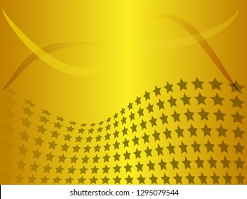 Concept star wavy design. Eps 10 vector background. Gradient mesh included - Vector