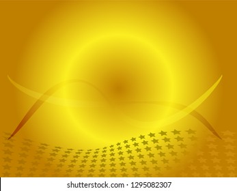 Concept star wavy design. Eps 10 vector background. Gradient mesh included - Vector