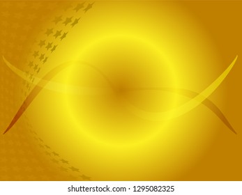 Concept star wavy design. Eps 10 vector background. Gradient mesh included - Vector