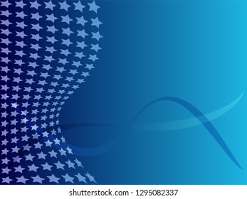 Concept star wavy design. Eps 10 vector background. Gradient mesh included - Vector