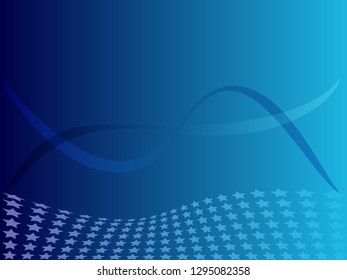 Concept star wavy design. Eps 10 vector background. Gradient mesh included - Vector