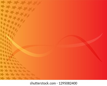 Concept star wavy design. Eps 10 vector background. Gradient mesh included - Vector