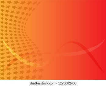 Concept star wavy design. Eps 10 vector background. Gradient mesh included - Vector
