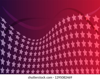 Concept star wavy design. Eps 10 vector background. Gradient mesh included - Vector