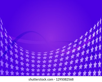 Concept star wavy design. Eps 10 vector background. Gradient mesh included - Vector