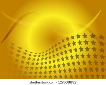Concept star wavy design. Eps 10 vector background. Gradient mesh included - Vector